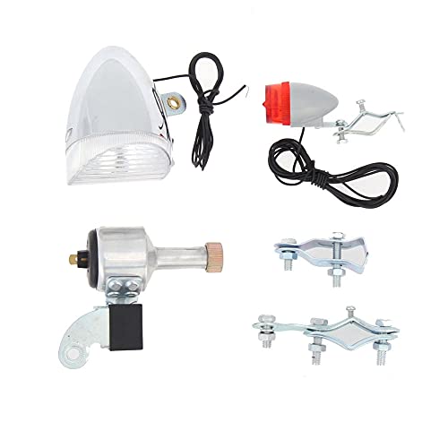 Beifenl de luces de dinamo para bicicleta, luz trasera LED, luz de bicicleta motorizada, dínamo de fricción