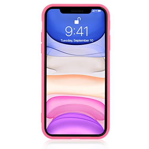 Iphone 11 Case, Shockproof Ultra Slim Fit Silicone Pink Cover Tpu Soft Gel Rubber Cover Shock Resistance Protective Back Bumper For Apple Iphone 11 Rogue Pink #TOP5