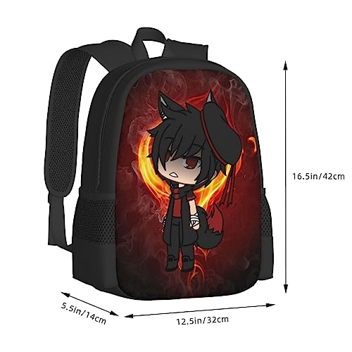 Backpacks Gacha Game Life Anime Laptop Backpack Unisex Multipurpose Double Shoulder Bag for Camping Travle Work Hiking Gifts3