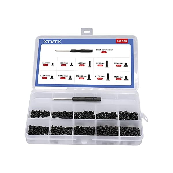 XTVTX 500 STKS 10 Maten Laptop Notebook Computer Schroef Kit Laptop Computer Schroeven Assortiment Set Computer…