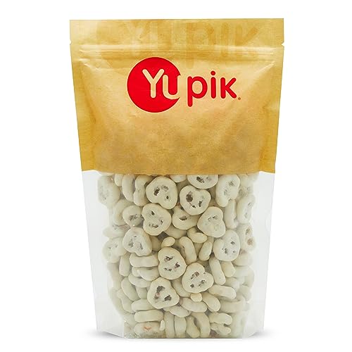 Yupik Yogurt Covered Pretzels, 1 kg, Kosher, Pretzels Dipped in Yogurt, Crunchy & Creamy, Sweet & Salty Snack, Ideal for Baking, Snacking & Topping