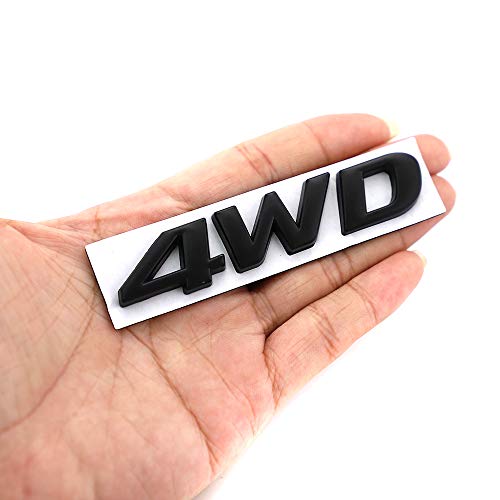 Image of 4WD Emblem 3D Metal Decal Car Side Rear Front Trunk Door Fender Bumper Badge Decal Sticker for Off Road SUV Auto Truck (1 PC)