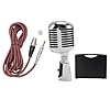 CHICIRIS Dynamic Microphone, Cardioid Pickup Pattern with Shock Mount Structure for Stage Performance and Studio Recording, Adjustable Swing Mount, Sturdy Die Cast Shell, Built in (Silver) #5