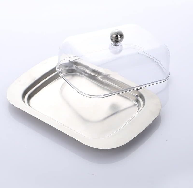 Butter Dishes Butter Box Stainless Steel Butter Box Snack Box Butter Dish Western Food Cheese Box Fresh Bread Box Butter Storage Container