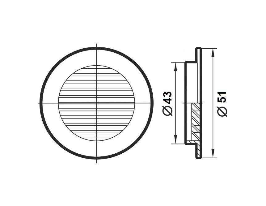 Griglia Di Ventilazione Mobile 2 Pezzi Griglia Aerazione Alluminio Nero - Foto 5