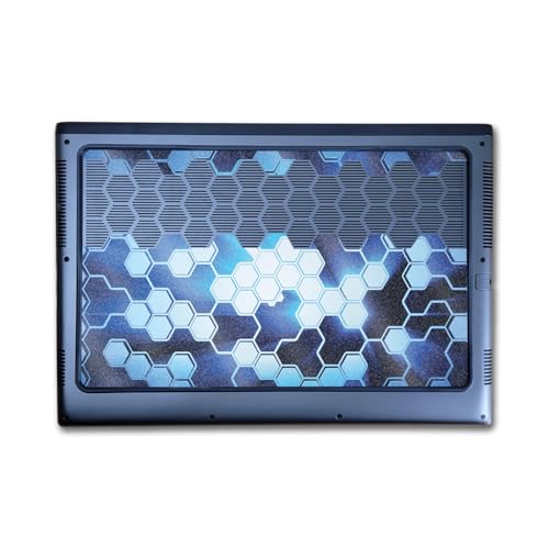 Image of Glossy Glitter Laptop Skin Compatible with Alienware M16 R2 (2024) - Shining Hex - Premium 3M Vinyl Protective Wrap Decal Cover - Easy to Apply | Crafted in The USA by MightySkins
