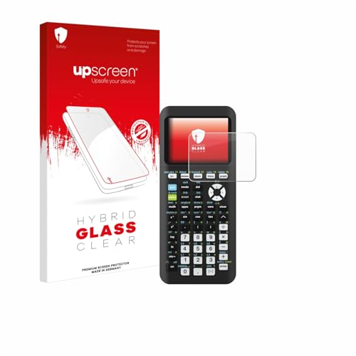 upscreen Screen Protector Film Compatible with Texas Instruments TI-84 Plus CE-T Python - 9H Glass Protection, Extreme Scratch Resistant