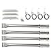 bbq factory® Replacement Charbroil Gas Grill Repair Kit Stainless Steel Burners and Crossover Tubes -4 pack