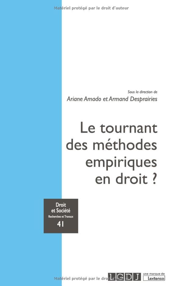 Le tournant des méthodes empiriques en droit ? (41)