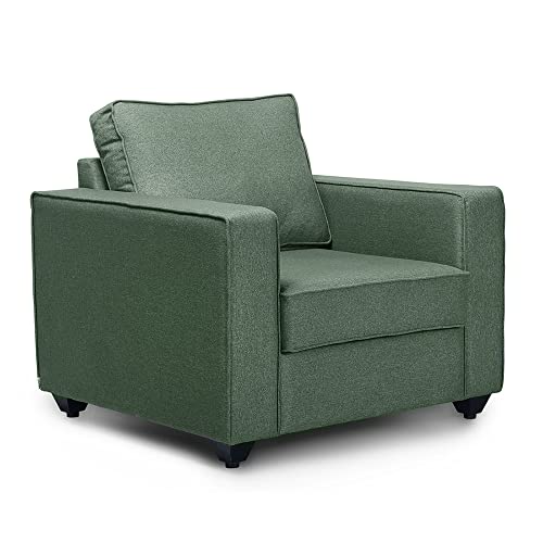 Image of Wakefit Sofa Set | 3 Year Warranty | Sofa 6 Seater, 6 Seater Sofa for Living Room, Wooden Sofa Set, Sofa Set 3+2+1 Seater - Napper(Omega : Green)