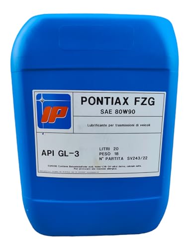 Olio Lubrificante Antiusura Per Trasmissioni IP Pontiax FZG 80W-90 Da 20 Litri 18Kg