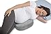 Dr Flink NEW! Innovative Body Support PREGNANCY Pillow Wedge for Belly, Back, Knees - Relieve Pressure, Numbness , Nerve pain Memory Foam Maternity Slant Pillows