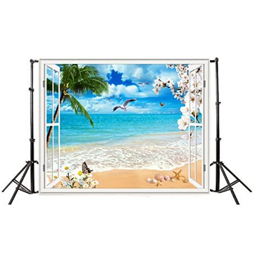 Sfondo Fotografico con Decorazioni Costiere da Spiaggia Muro 90x150 Cm Accessori per