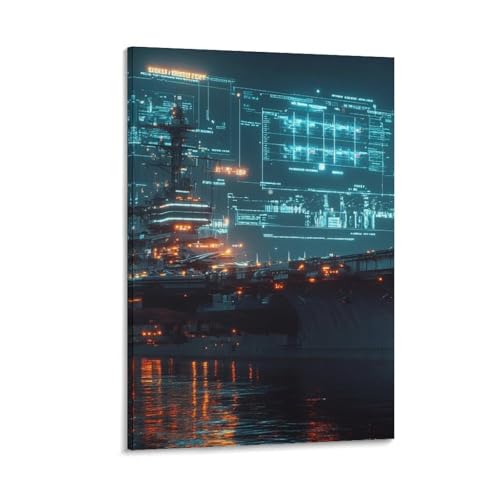Porte-avions impression sur toile haut de gamme 12x18