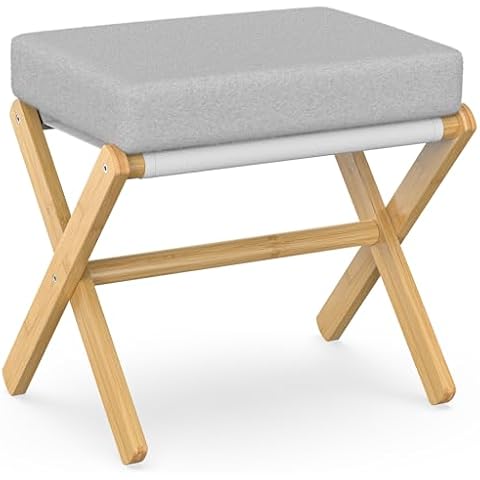 BAMBOOHOMIE Foldable Foot Stool Cover