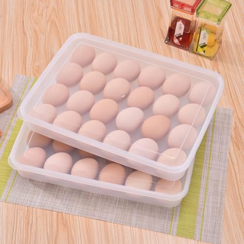 Bandeja para huevos con ranuras que evitan roturas en nevera 5