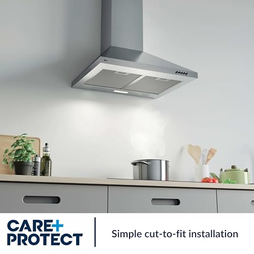 Care+Protect 2 in 1 Anti-Grease and Anti-Odour Filter for Hoods - Universal - Cut-to-Fit - High Absorption Power