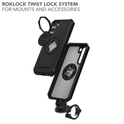 Image of Rokform - Galaxy S23 Plus Case, Rugged Series, Magnetic Case with Twist Lock, Drop Tested Armor (Black)