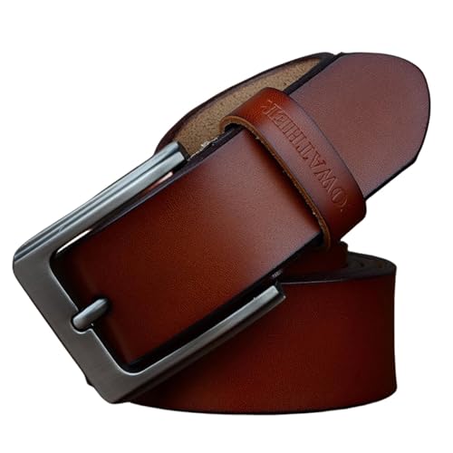 Ceinture en cuir à boucle ardillon pour hommes - L'accessoire chic et intemporel au quotidien