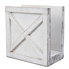 Karisky Farmhouse Napkin Holder for Table, Rustic Vintage Solid Wood Freestanding Napkin holder Dispenser for kitchen… 41JnXWM pyL. SS280
