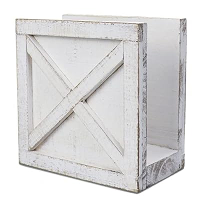 Karisky Farmhouse Napkin Holder for Table, Rustic Vintage Solid Wood Freestanding Napkin holder Dispenser for kitchen… 41JnXWM pyL. SS400
