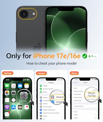 Image of FNTCASE for iPhone 17e Case: iPhone 16e Phone Case [Compatible with Magsafe] Translucent Matte Cases with [Screen Protector] Military Grade Shockproof Protective Phone Cover - Green