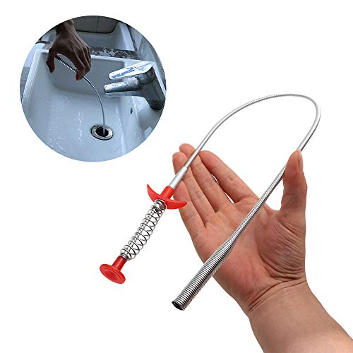 Preisvergleich Produktbild StahlbürsteBadablaufleitung, Kanal verstopfte Kanalisation1pc Spülbecken Reinigungshaken
