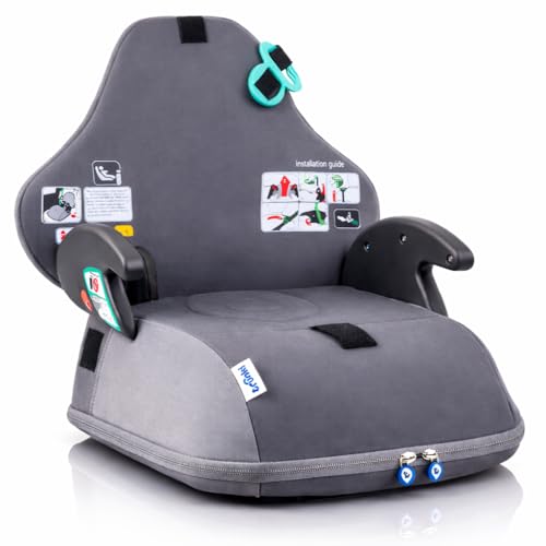 Trunki BoostApak Siège auto rehausseur & Sac à dos pour enfant - Siège auto de voyage i-Size, Sac à dos pour enfant approuvé 8 L et Siège auto rehausseur...