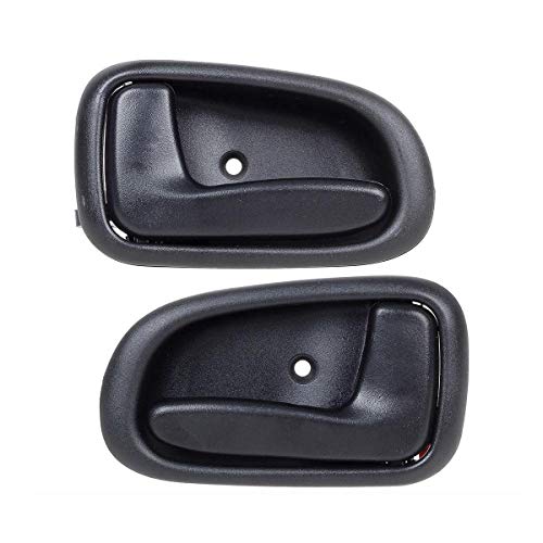 AUTEX 2pcs Door Handles Black Interior Front/Rear Left Right Side Compatible with Corolla,Prizm 1993 1994 1995 1996 1997 Door Handle Driver Passenger Side 692051213004 692061213004