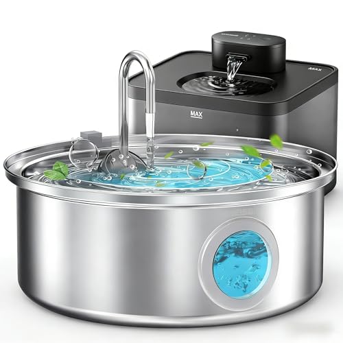 Fuente de agua para perros y gatos 7L y 2.2L inalámbrica