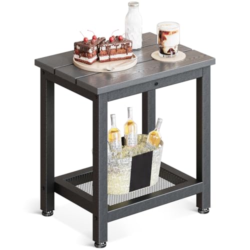 Coleshome Beistelltisch Outdoor mit Stauraum, Kleiner...