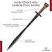 Armory Replicas™ Themistokles Xiphos Sword – Hand-Forged High Carbon Steel Greek Sword with Leather Sheath & Adjustable Shoulder Strap – Inspired by 300 Rise of an Empire