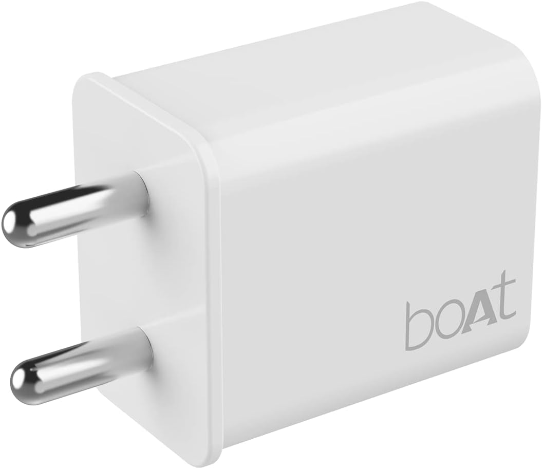 - Boat WCD 20W Fast USB Charger, Overheat/Overcharge Protection for iPhone 16/15/14/13/12, Android, TWS etc. White