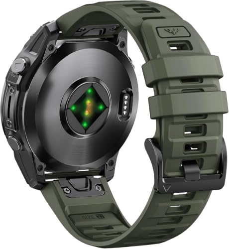 ANBEST Armband Kompatibel mit Fenix 7/7 Pro/6/6 Pro/8 47mm/5, Forerunner 965 Ersatzarmband 22mm Quick-fit Silikon für Epix 2/Forerunner 945/955