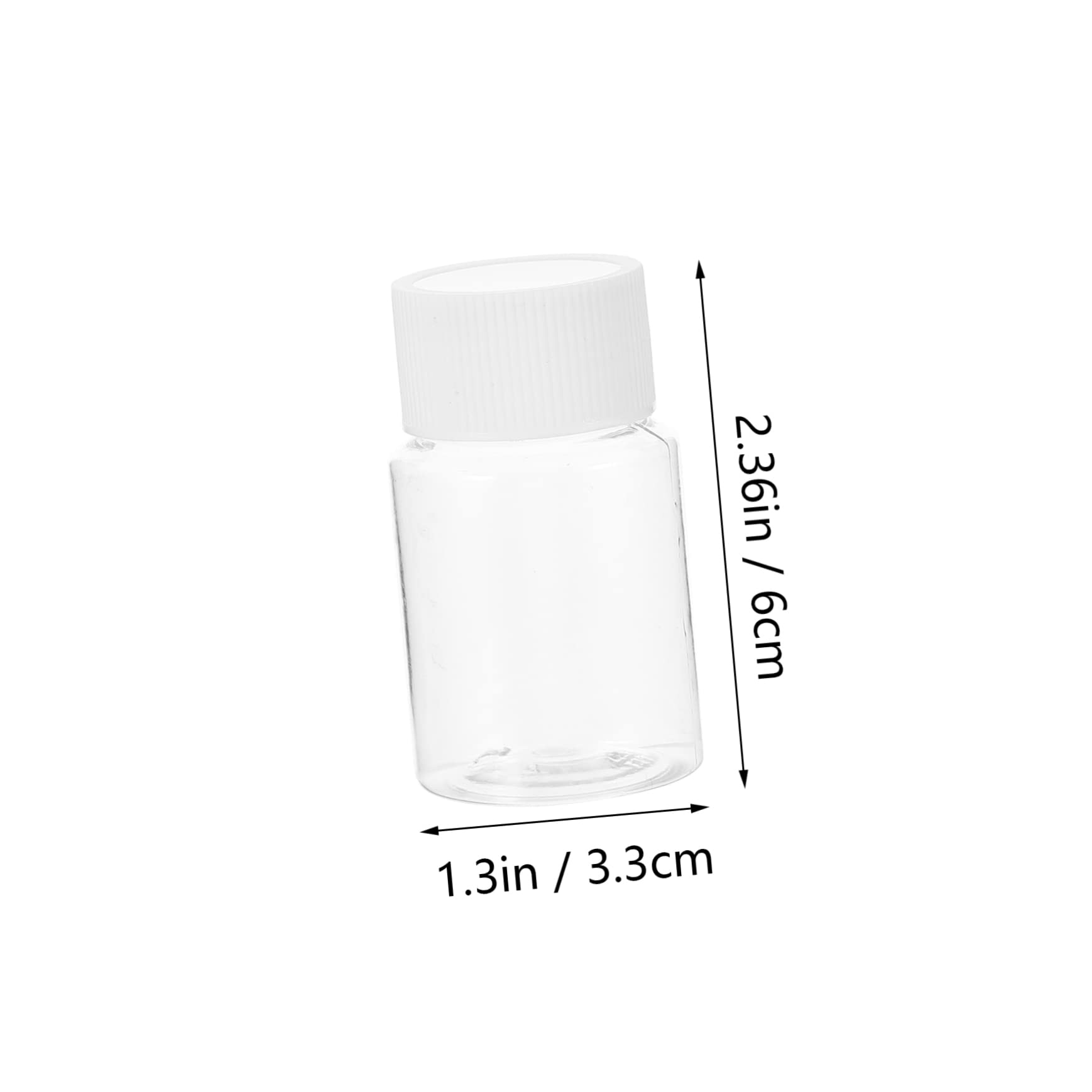Ciieeo 35Pcs Plastic Reagent Bottles with Leak Lids Wide Mouth Sample Sealing Vials for Liquid Storage and Practical Laboratory Containers