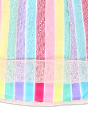 Barbie Girl's Rainbow Dress Up Fantasy Gown Nightgown Pajamas (4, Pink) #TOP5