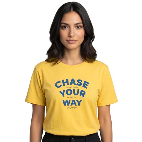 Image of Nobero 100% Cotton T-Shirts for Women Stylish | Regular Fit | Graphic Printed T Shirts for Women 180 GSM Combed Cotton | Crew Neck Half Sleeve