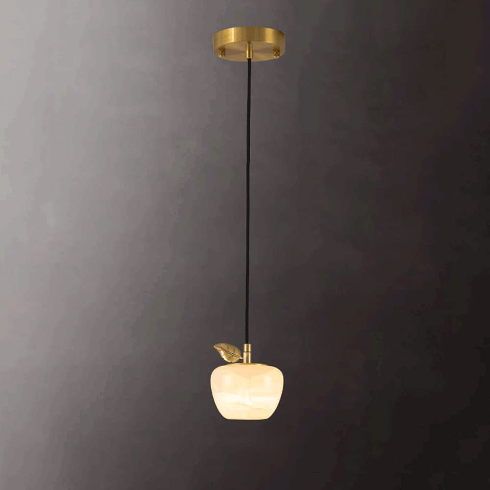 Suspension pendentif LED en marbre pour éclairage de porche cosy
