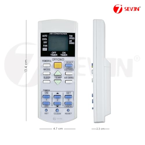 Image of 7SEVEN Compatible for Panasonic AC Remote Original 29d Inverter Model 1 1.5 2 Ton Split or Window Air Conditioner
