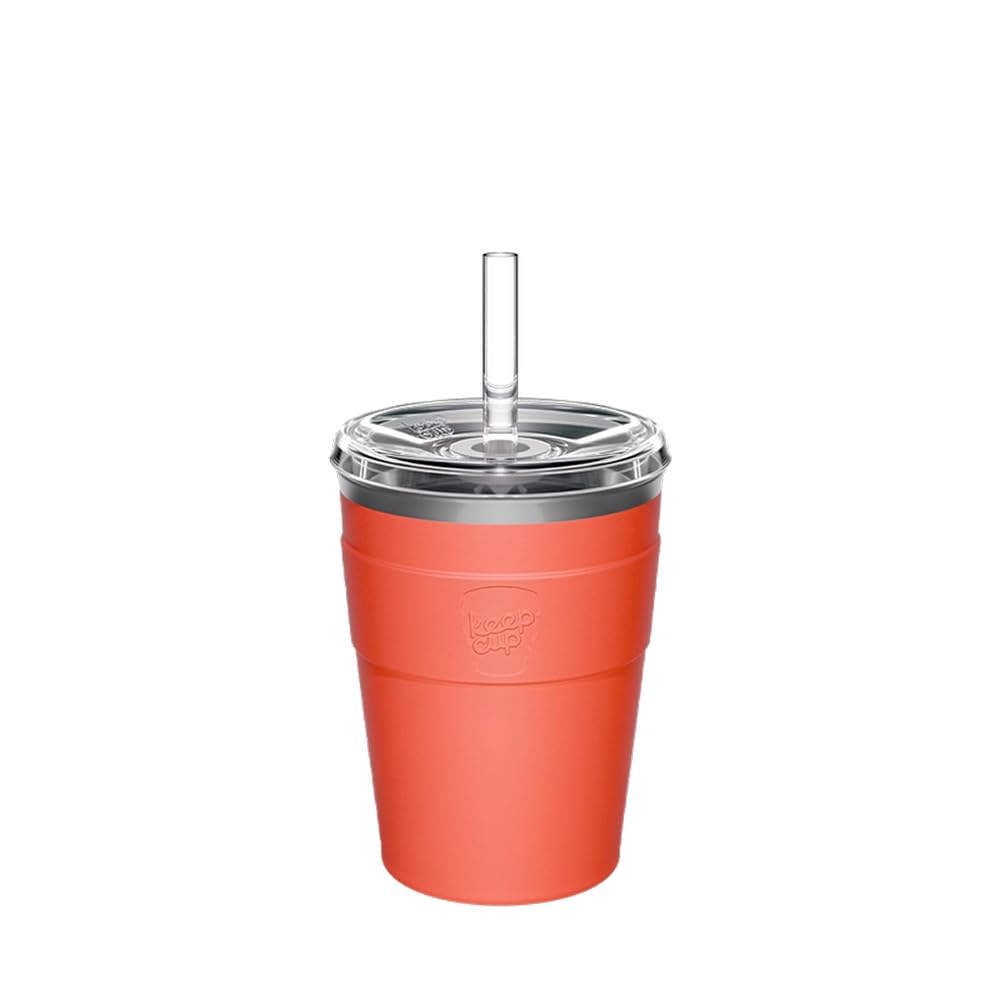 KeepCup Thermal Cold Cup - Insulated Stainless Steel Reusable Coffee Cup with Lid and Straw - 12oz/340ml - 12oz/340ml - Tangent — image 1