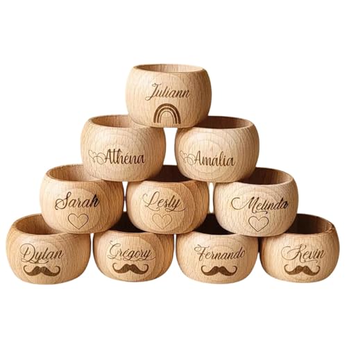 Servilleteros De Madera Personalizados Con Nombre, Servilleteros De Boda Personalizados, Recuerdos De Boda Rústicos, Fiesta De Bautizo De Navidad, Decoración De Mesa De Cocina, Accesorios De Recepción
