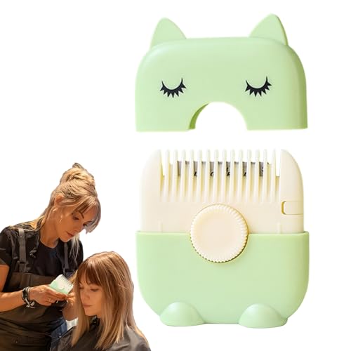 Peine Navaja Para Corte De Pelo Mujer | Peine Pequeño Para Adelgazar Cabello,Cortapuntas Doble Cara para Todas las Edades, Tijeras para Flequillo