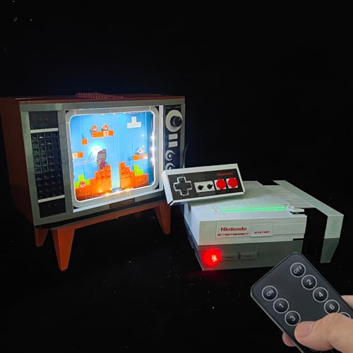 Image of LED Light Kit for Nintendo Entertainment System, USB Connecting Lighting Set Compatible with LEGO 71374 (Lights Only, No LEGO Models) (Classic)