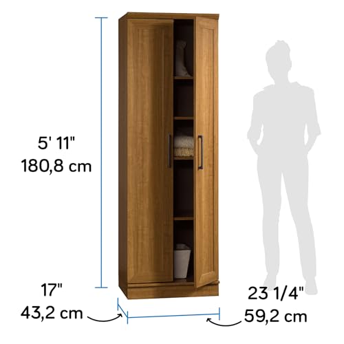 Image of Sauder HomePlus Storage Cabinet / Pantry cabinets, Sienna Oak finish