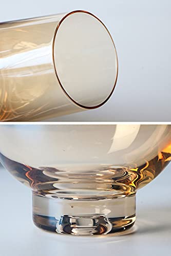 Oblique Decanter Set, Rose Gold Ash, Amber, One Pot en Two Cups Model Room Decoration Set (Color : B) - Afbeelding 5