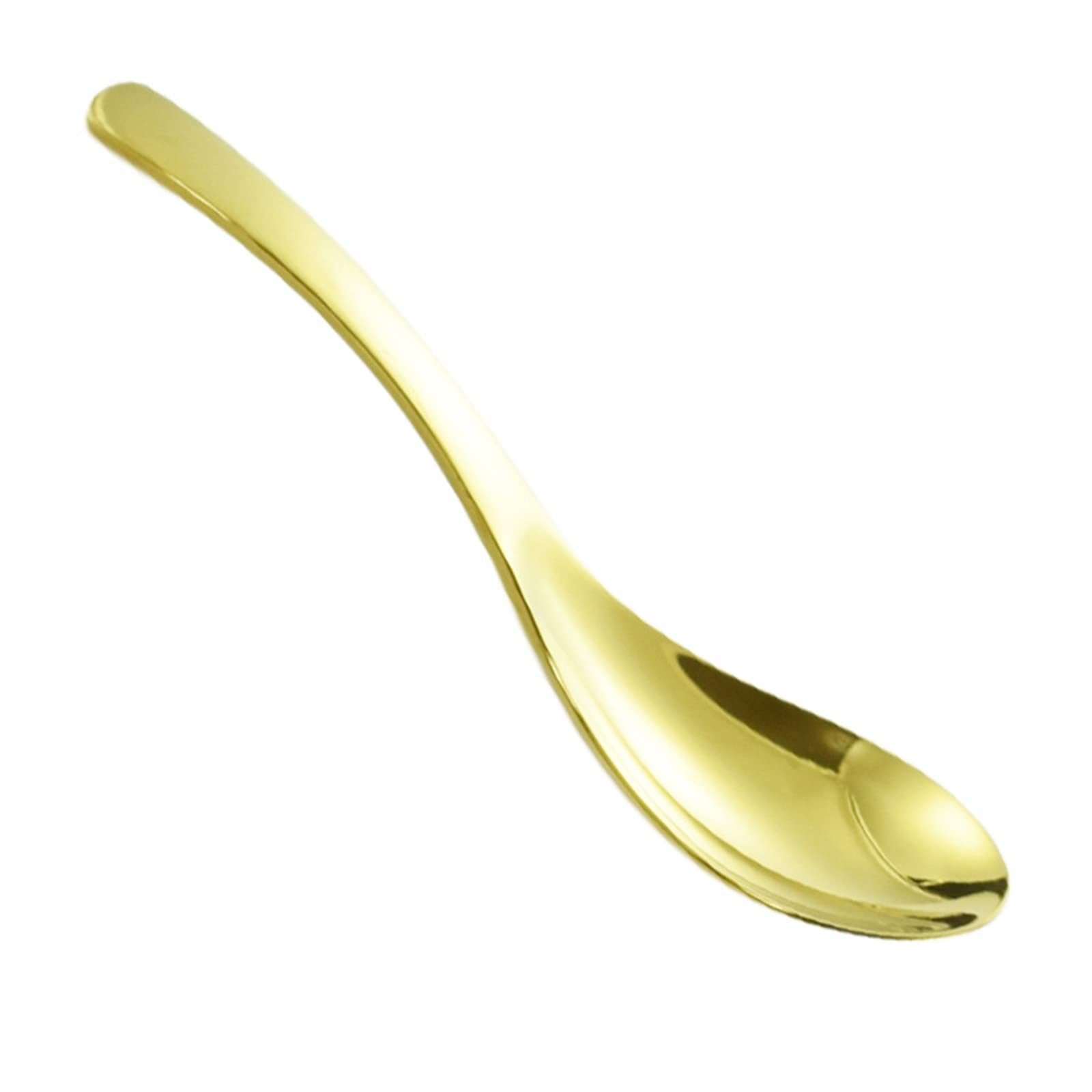 CAFIEDR Teaspoons,Chinese Tea Teaspoon,Kung Fu Tea Set Teaspoon,Stainless Steel Tea Spoon Tea Spatula Tea Accessories Splitting Tea Spoon Tea Teaware Accessories(Gold 15cm)