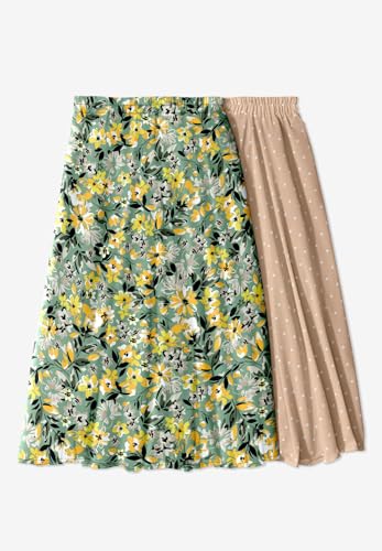 Woman Within Plus Size 2-in-1 Reversible Skirt4