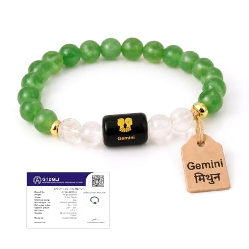 Image of Astrotalk Zodiac Crystal Bracelet | Balances Energy & Enhances Positivity | Certified Healing Crystals with Certificate | Astrology Bracelet for Man & Woman | Gift for Man & Woman