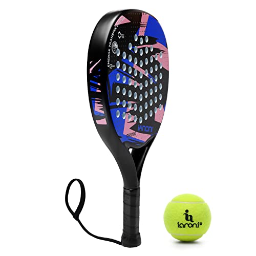 Image of IANONI Padel Racket Carbon Fiber Surface with EVA Memory Flex Foam Core Padel Tennis Racquets Paddle Tennis Racket
