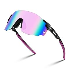 Black Frame Pink Mirrored Lens